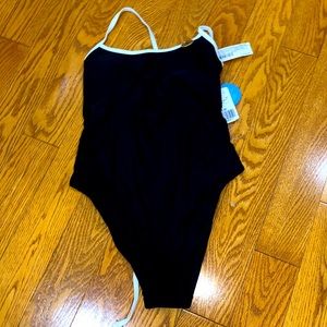 Brand new black forever 21 one piece bathing suit